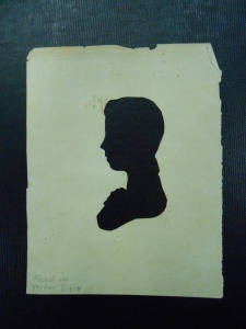 Image of a young boy with "MUSEUM" stamp, indicating Peale Museum origin